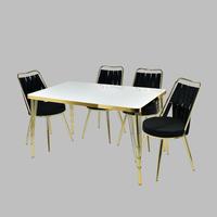 Ensemble de table extensible avec 4 chaises, design népalais, meilleurs prix, meubles de salle à manger, produit le plus vendu, élégant et économique