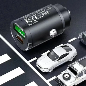 Mini chargeur de voiture USB Type C 100W, 2 ports, charge rapide pour <span class=keywords><strong>iPhone</strong></span>, Xiaomi, Huawei - QC3.0 Mini PD <span class=keywords><strong>18W</strong></span> <span class=keywords><strong>20W</strong></span> 30W Puissance de sortie - Product Image 6