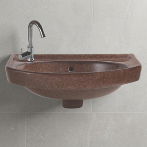Diseños de color Choco de área de lavabo Lavabo de baño de lavado simple Lavabo de pedestal para comedor - Product Image 1