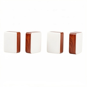 Ensemble de <span class=keywords><strong>Mahjong</strong></span> en Bois Gravé, Tuiles Acryliques Superposées de Luxe, Blocs de Couleurs à Trois Tons, Fournisseur de <span class=keywords><strong>Mahjong</strong></span> Occidental - Product Image 5