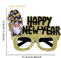 Bierglas-Stil 2027 Neujahrsparty Dekorative Gläser Foto-Requisiten FROHES NEUES JAHR Brillengestell für Erwachsene und Kinder