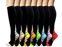 Chaussettes de compression à succès pour femmes et hommes, soutien gradué pour la circulation, idéales pour la course et le sport
