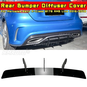 <b>For</b> Mercedes Benz A-Class W176 AMG Line 2016-2018 Body Kit Rear Bumper Splitter Lip Bumper Protector <b>Diffuser</b> <b>Car</b> Accessories - Product Image 1