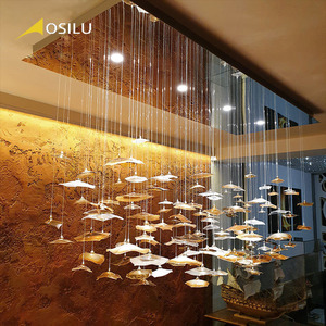 Lámpara de Araña de Cristal LED de Diseño Moderno 2023, Forma de Concha Anómala, Decoración Personalizada de Alta Gama - Product Image 2