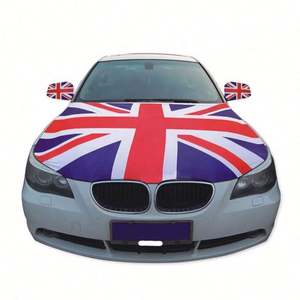 Housse de capot de voiture de style fanion en polyester imperméable, design personnalisé, vente en gros - Product Image 4