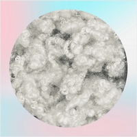 Fibre creuse conjuguée 100 % polyester de qualité supérieure, 23D 64mm, ignifuge au silicone, pour rembourrage de coussins