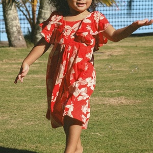 sachin and babi light blue dress Kids' Hawaiian Dresses main image 0
