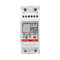 Monofásico AC 230V 60A Medidor de energía eléctrica KWH RS485 Modbus Comunicación Salida de pulso Consumo de energía