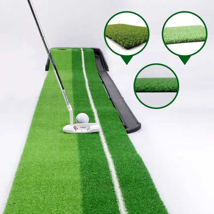 Оптовая продажа, 10 мм, полипропиленовая искусственная трава для гольфа, короткая трава, зеленая трава для гольфа, 8 мм, поролоновый коврик, синтетический газон