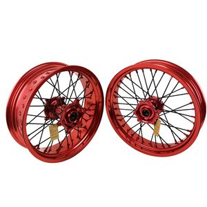 17 ruedas de motocicleta de alta calidad, juegos de ruedas de radios de motocicleta de aleación de aluminio, ruedas <span class=keywords><strong>Supermoto</strong></span> para <span class=keywords><strong>HONDA</strong></span> CRF 250 <span class=keywords><strong>450</strong></span> - Product Image 1