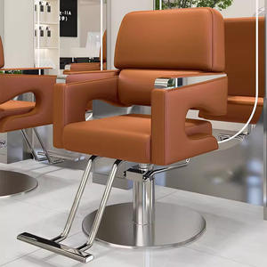 Silla de Barbero Moderna al por Mayor de Fábrica con Elevación Giratoria, Silla Profesional de Acero Inoxidable Estilo Antiguo para Peluquería - Product Image 5