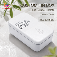 Boîtes en fer blanc rectangulaires et emballages cadeaux personnalisés avec logo GC pour usage quotidien