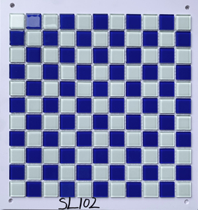 Azulejo de Vidrio Mosaico Moderno Más Vendido de Kasaro para Hotel, Hospital, Piscina, Cocina, Revestimiento, <span class=keywords><strong>Color</strong></span> Azul, 4 mm de Grosor, Más de 5 Años - Product Image 6
