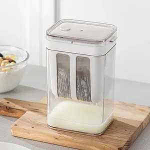 Nueva Pantalla de filtro de yogur de plástico, separador de humedad de queso de yogur griego <span class=keywords><strong>casero</strong></span>, herramienta de separación de suero de extracción en frío, drenaje - Product Image 1