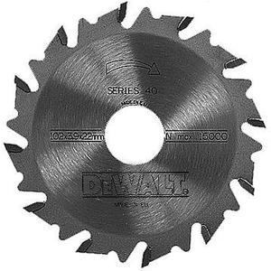 Lame de scie Dewalt 102mm, trou de 22mm, épaisseur de 3.9mm, 12 dents, série 40 pour fraiseuses électriques - Product Image 1