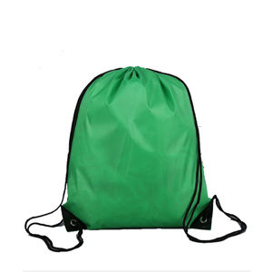 Wholesale high quality <b>recycled</b> custom logo polyester drawstring backpack <b>bag</b> - Product Image 5