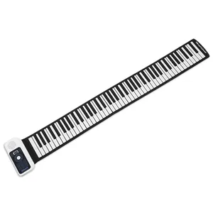 Piano de brinquedo portátil usb, mini teclado digital de silicone para crianças