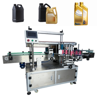 Machine d'étiquetage pour bouteilles plates, bouteilles rondes, canettes, applicateur d'étiquettes pour boissons, imprimante d'étiquettes pour emballages cosmétiques, machine à autocollants