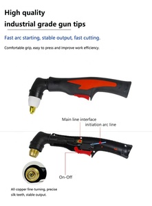 Venta al por mayor de fábrica: Consumibles de alta calidad P80 para antorcha de corte por plasma, electrodo y boquilla de 4 metros y 8 mm², Plasma de alta frecuencia P80 - Product Image 4