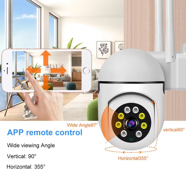 V380pro Stock Security Wifi CMOS Smart CCTV Camera 1080P Home Night Vision Outdoor 3MP Pan-Tilt CMOS Two-way Audio Cloud Storage