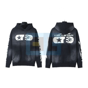 Sweat <span class=keywords><strong>à</strong></span> capuche NFC de haute qualité de la marque de mode étrangère 1k Chip Washed Suit Sweater Loose-Fitting Street Fashion RFID Hoodie - Product Image 5