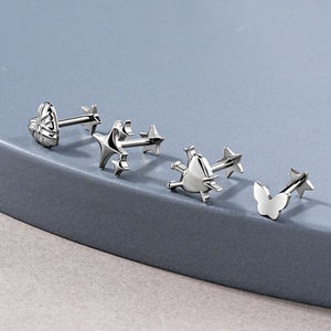 Venta <span class=keywords><strong>al</strong></span> por mayor multifuncional Body Piercing Jewelry F136 titanio Anti <span class=keywords><strong>alergia</strong></span> pendientes labio Studs Piercing - Product Image 3