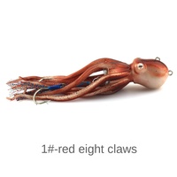 Octopus TPE appât souple traité au jet d'encre bateau coulé tête de plomb pour la carpe pour les techniques de pêche de fond prêt à l'exportation