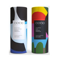 Boîte cylindrique de luxe pour bougies avec poignée, emballage haut de gamme pour bougies, tube en papier avec ruban