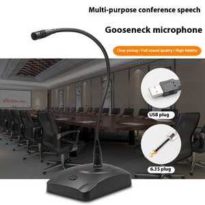 Micrófono de conferencia con cable de cuello de cisne profesional para reuniones y radiodifusión, amplificador de computadora de escritorio, <span class=keywords><strong>tecnología</strong></span> de condensador - Product Image 5