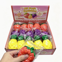 Schattig fruit- en groentevormig wortel- en maïs-vormig decompressiespeelgoed, zacht PU, langzaam terugverend, handknijpbaar, angstreducerend fidget-speelgoed, squishy.