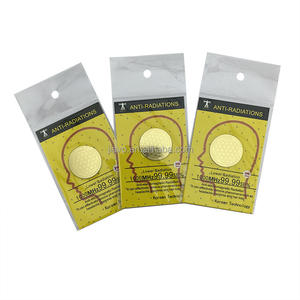¡Novedad! pegatina protectora para teléfono antiradiación dorada con iones negativos - Product Image 2