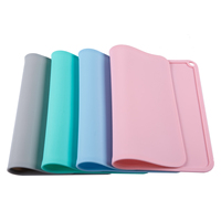 Tapis de table carré en silicone antidérapant réutilisable de qualité alimentaire