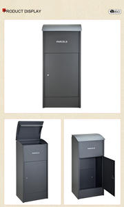 Boîte aux lettres extérieure moderne antivol en métal thermolaqué autoportante pour livraison express d'appartements avec support <span class=keywords><strong>UPS</strong></span> et POST - Product Image 3