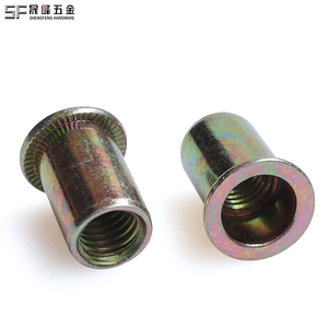 <span class=keywords><strong>Tuercas</strong></span> remachables <span class=keywords><strong>de</strong></span> cabeza plana <span class=keywords><strong>y</strong></span> cuerpo liso con extremo abierto, <span class=keywords><strong>de</strong></span> acero al carbono cincado, métricas/unidas M3M4M5M6M8M10M12 1/4'' 5/16'' 3/8'' 1/2'' - Product Image 2