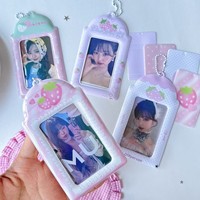 Offre Spéciale : Étui de protection personnalisé en PVC de 3 pouces pour cartes, badges d'identité et photocartes, avec porte-clés, idéal pour les collectionneurs