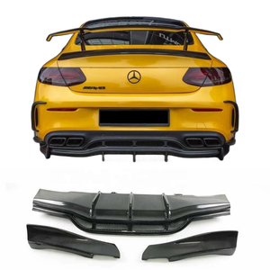 ขอบกันชนหลังรถคาร์บอนไฟเบอร์สไตล์ PSM สำหรับ <span class=keywords><strong>Mercedes</strong></span> Benz C63 W205รถเก๋ง2ประตู - Product Image 1
