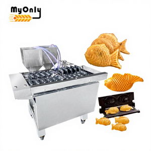 เครื่องทำขนมวาฟเฟิลรูปปลา ขนมมินิมันจู ขนมไต้ยากิ ขนมโมชิมันจู อัตโนมัติสำหรับอุตสาหกรรม - Product Image 1