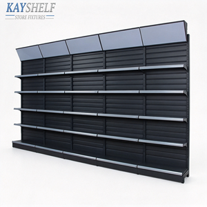 Metallic Supermercato Rack/Metallo <span class=keywords><strong>Scaffalature</strong></span> <span class=keywords><strong>A</strong></span> Parete/Supermercato Mensola <span class=keywords><strong>A</strong></span> <span class=keywords><strong>Muro</strong></span> - Product Image 2
