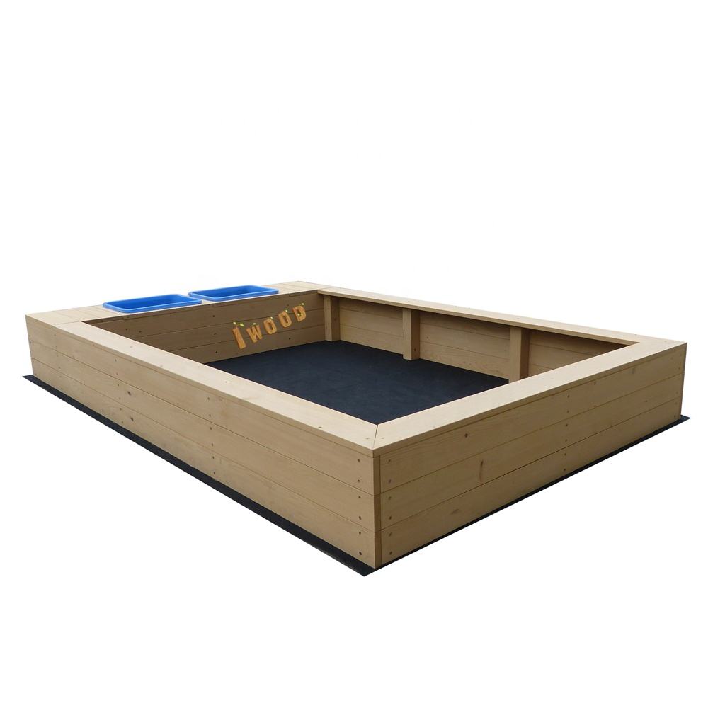 Interlocking Sandbox for Wooden Playgrounds, image size:1000x1000