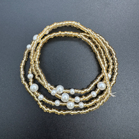 Fourniture expédiée à FBA prix de gros bijoux de corps pour femmes chaînes de ventre de plage à la mode perles de taille superposées en vrac personnalisées