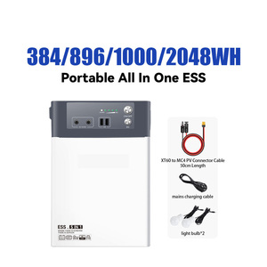 Estación de Energía Solar Portátil Todo en Uno de 300W 896WH 500W 1000WH 1000W 2048WH, Generador Solar, Sistema de Almacenamiento de Energía - Product Image 2