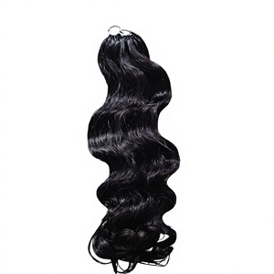 Extensions de cheveux en plumes, cheveux indiens Remy à trame unique, 100 g - Product Image 3