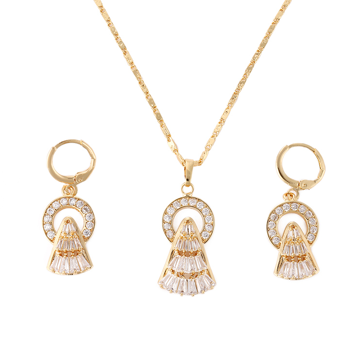 Venta caliente de Diseño de Moda de estilo Colgante de Piedra pendientes colgante pendientes conjuntos de joyas para mujeres