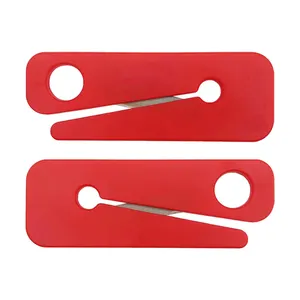 Yüksek kaliteli cep plastik kağıt kesim bıçak mektup açacakları özel taşınabilir durumda mini bıçak