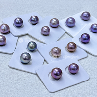 Muses Jewels - Vente Flash : Perles d'Eau Douce Naturelles Premium 11-12mm, Couleur Violette Edison, Sans Trou, Perlas De Agua Dulce