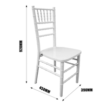 Chaises de luxe bon marché en gros pour événements Hôtel Fête Mariage Chiavari Chaise de banquet empilable