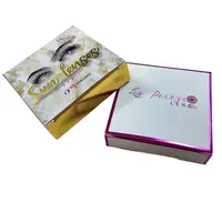 Custom Logo recycled cosmetic contact lenses packaging paper box