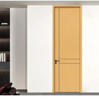 Porte entièrement en aluminium, insonorisée pour chambre, résistante à l'humidité et aux insectes, avec cadre en alliage d'aluminium et double encadrement de porte.