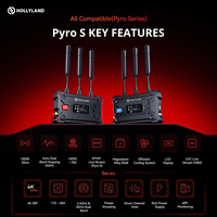 Kit de Transmisor y Receptor Inalámbrico Hollyland Pyro S 24G, Sistema Profesional de Transmisión de Video Inalámbrico