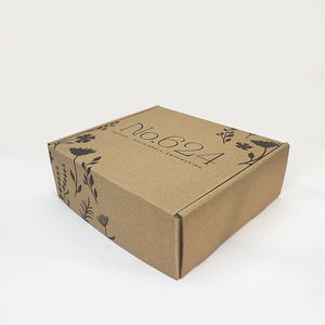 Boîte d'expédition en <span class=keywords><strong>carton</strong></span> kraft recyclable avec logo personnalisé en relief, imprimée avec du papier artistique, emballage en <span class=keywords><strong>carton</strong></span> ondulé pour l'envoi postal et l'expédition - Product Image 5